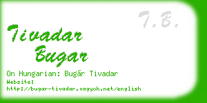 tivadar bugar business card