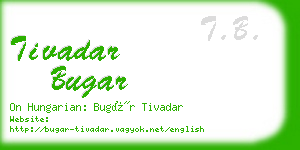 tivadar bugar business card